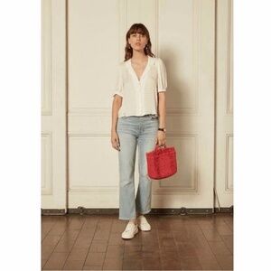 Boyish The Brady La Porta High Rise Crop Flare Jeans Size 32